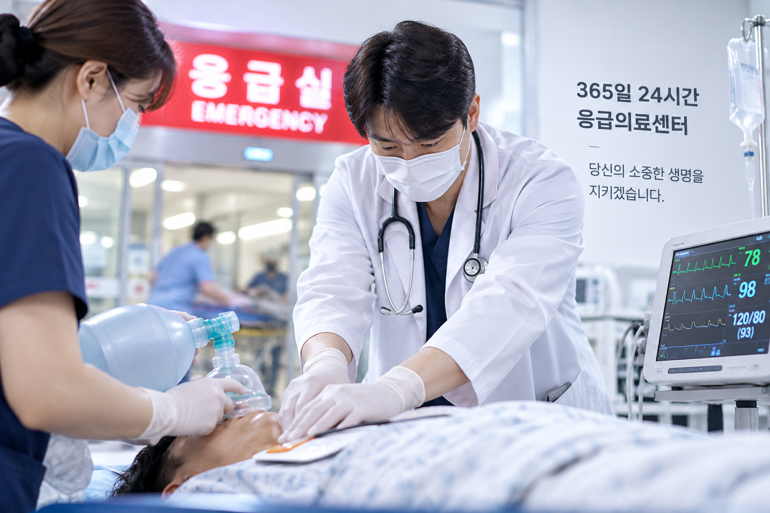 응급 처치와 입원 연계