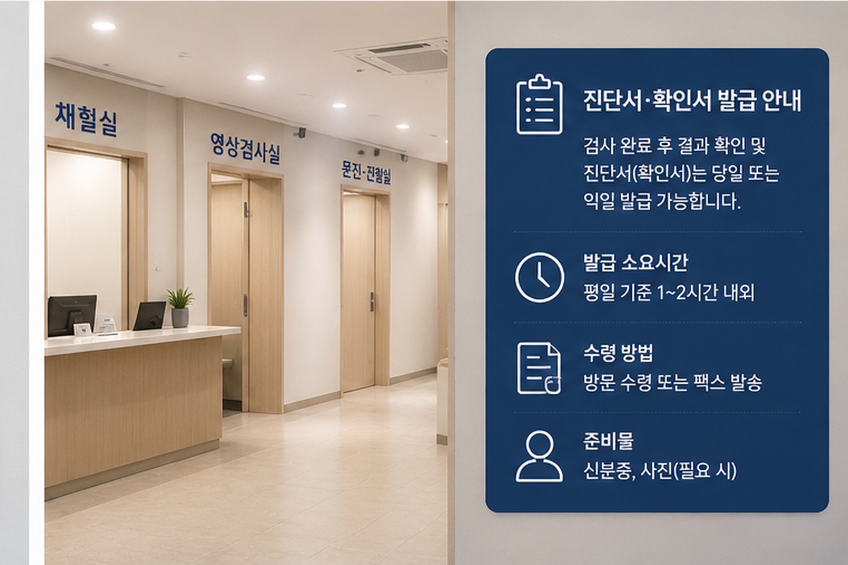 자격증 발급용 건강진단